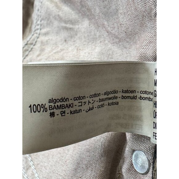 Zara Dark Dirty Denim 100% Cotton Low Rise Cuffed Relaxed Wide Leg Jeans Size 12 - Picture 13 of 14